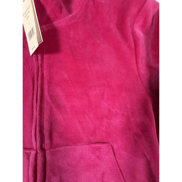 Juicy Couture Woman’s Sport Pink Classic Velour Jacket Small NWT List Was $109 - Picture 3 of 7